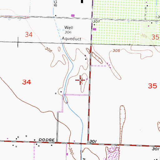 Topographic Map of Kennedy School (historical), CA