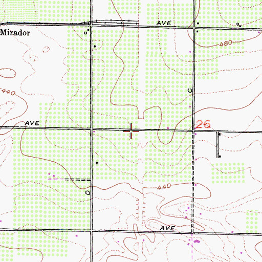 Topographic Map of Prewit (historical), CA