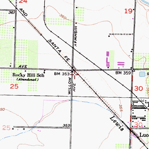 Topographic Map of Sides (historical), CA