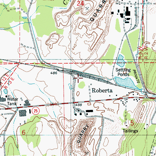 Topographic Map of Newala Post Office (historical), AL