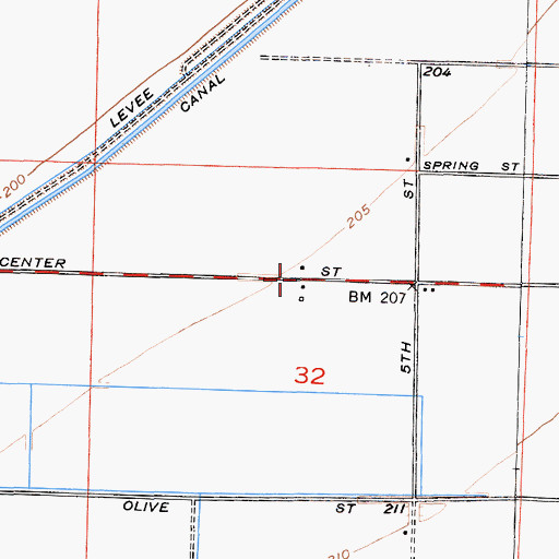 Topographic Map of West Alpaugh (historical), CA