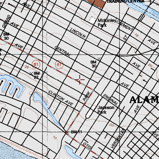 Topographic Map of Temple Israel, CA