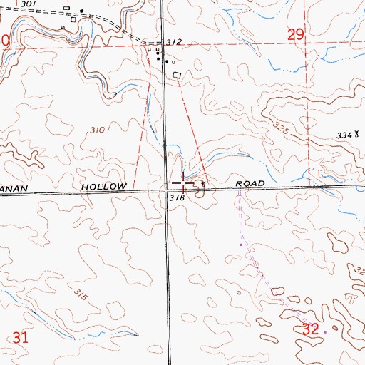 Topographic Map of Appling School (historical), CA