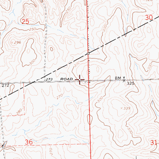 Topographic Map of Dickenson School (historical), CA