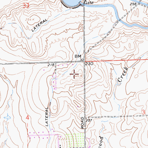 Topographic Map of Lakeside School (historical), CA