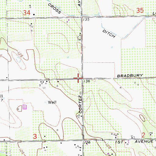 Topographic Map of Madison School (historical), CA