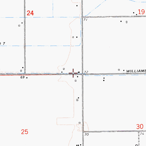 Topographic Map of Mountain View School (historical), CA