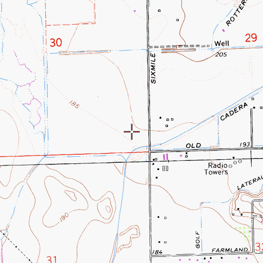 Topographic Map of Rotterdam School (historical), CA