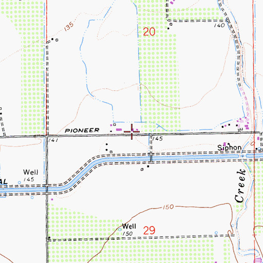 Topographic Map of Sunset School (historical), CA