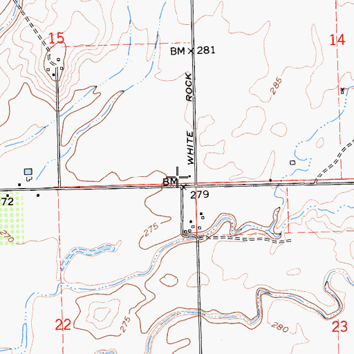 Topographic Map of Vineyard School (historical), CA