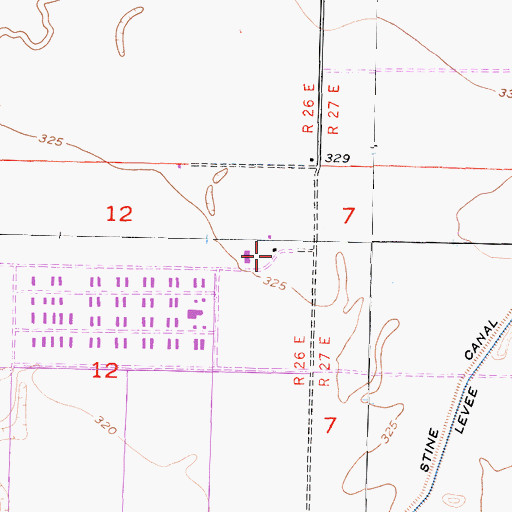 Topographic Map of Alexander Fish Ranch (historical), CA