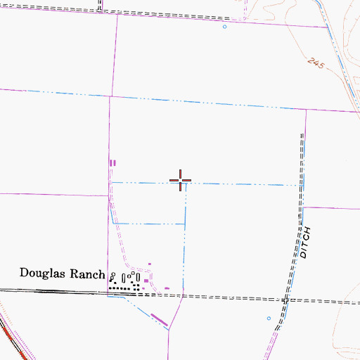 Topographic Map of Banducci Ranch (historical), CA