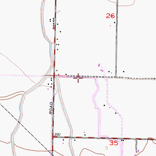 Topographic Map of Hirshfield Ditch, CA