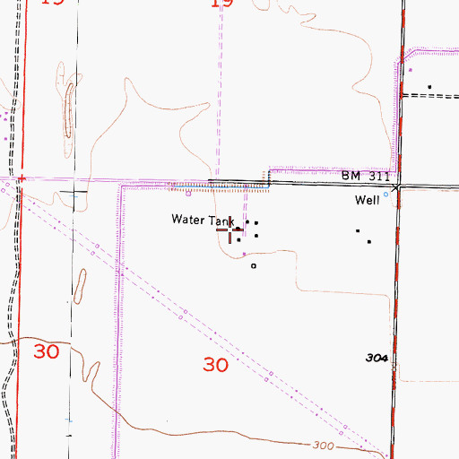 Topographic Map of Lakeside Ranch, CA