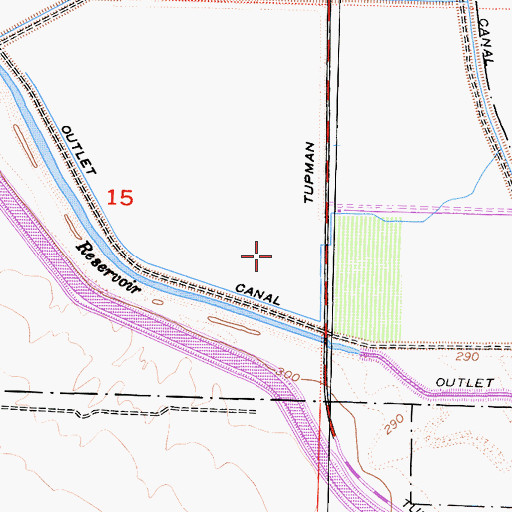 Topographic Map of Old Headquarters Ranch (historical), CA