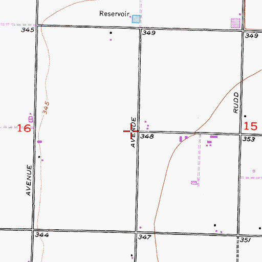 Topographic Map of Palm School (historical), CA