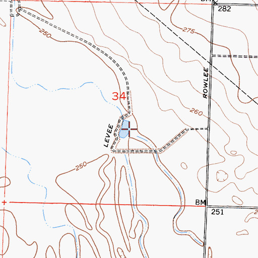 Topographic Map of Porterville Gun Club (historical), CA