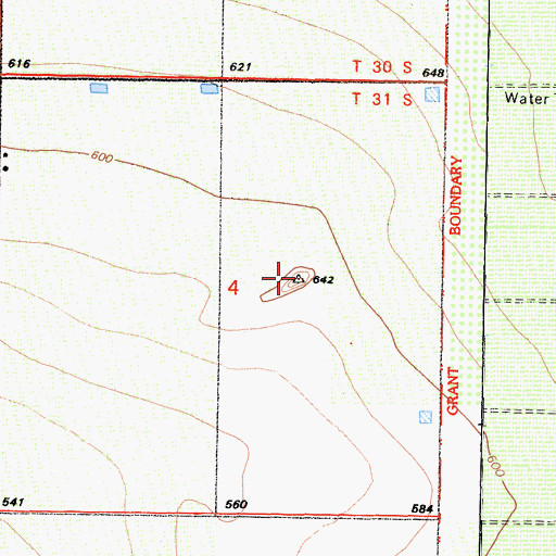Topographic Map of Rock Pile, CA