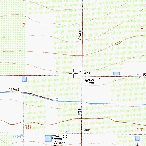 Topographic Map of Rock Pile School (historical), CA