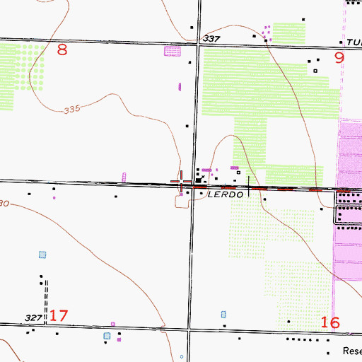 Topographic Map of Seventh Day Adventist Church, CA