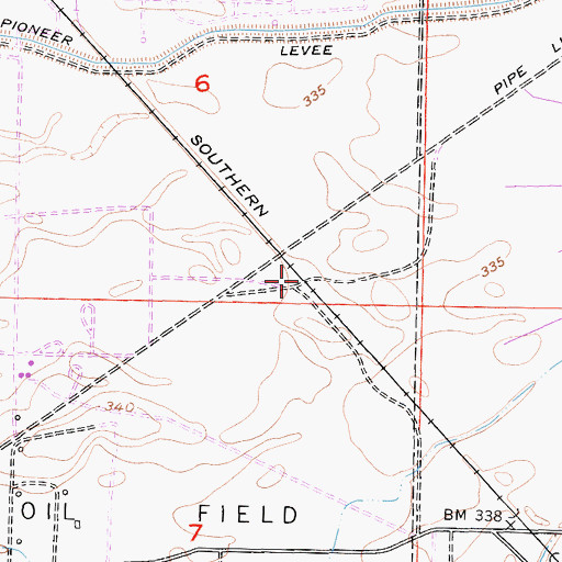 Topographic Map of Strand (historical), CA