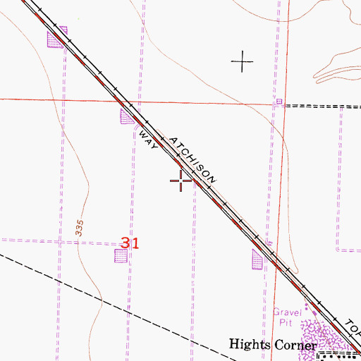 Topographic Map of Una Siding (historical), CA