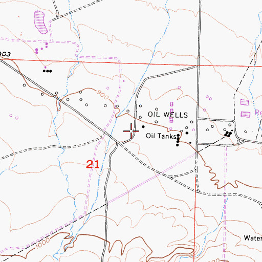 Topographic Map of Western Mineral Camp (historical), CA