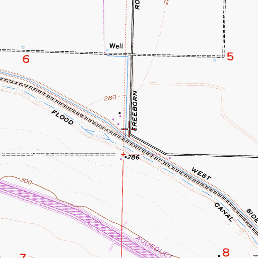 Topographic Map of Willow Grove Ranch (historical), CA