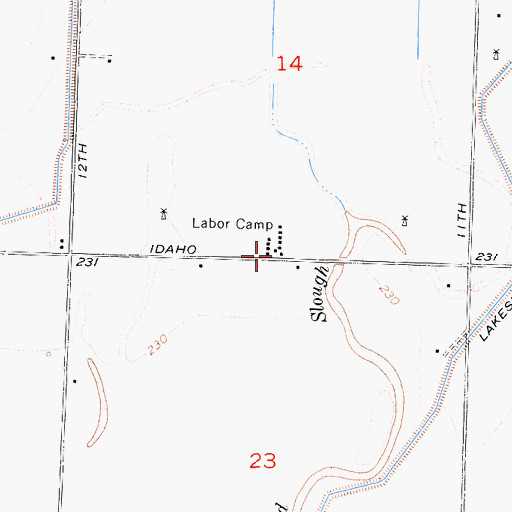 Topographic Map of Rustic School (historical), CA