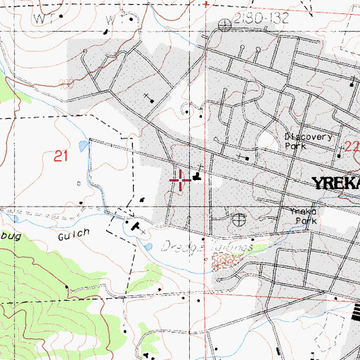 Topographic Map of The Church of Jesus Christ of Latter Day Saints, CA