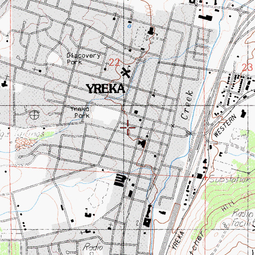 Topographic Map of First Church of Christ Scientist, CA