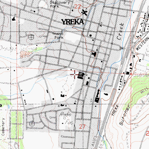 Topographic Map of Jackson Street Elementary School, CA