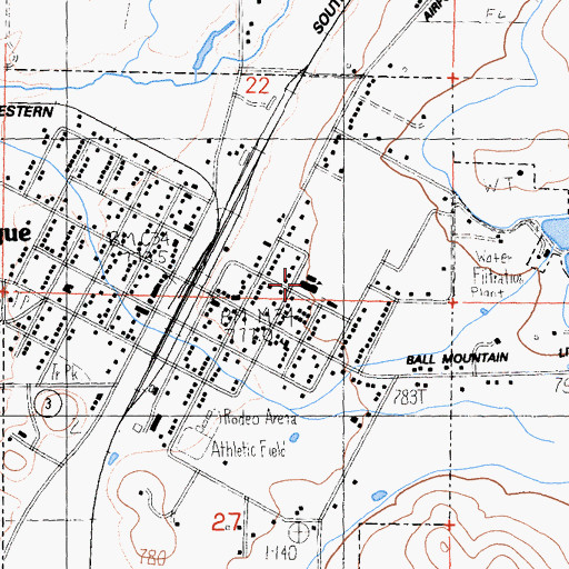 Topographic Map of Montague Elementary School, CA