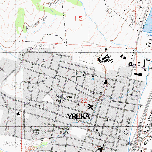 Topographic Map of Mount Zion Lutheran Church, CA
