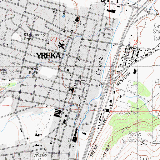 Topographic Map of West Miner Street-Third Street Historic District, CA