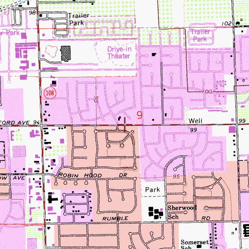 Topographic Map of Bellpassi School (historical), CA
