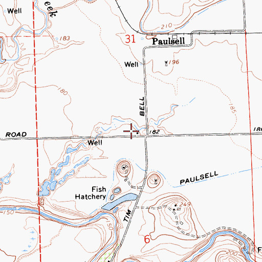 Topographic Map of Horrs School (historical), CA