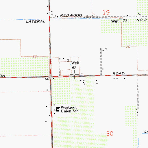 Topographic Map of Jones School (historical), CA