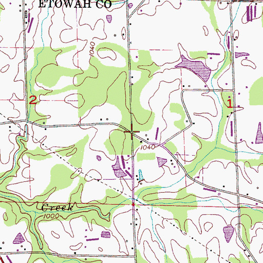 Topographic Map of Royse (historical), AL