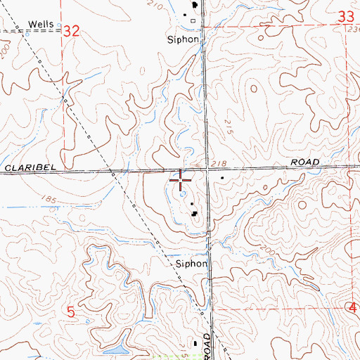 Topographic Map of Robinson School (historical), CA