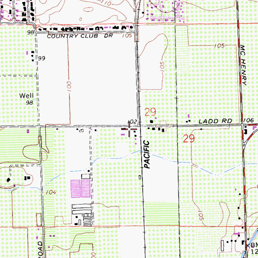 Topographic Map of Stewart (historical), CA