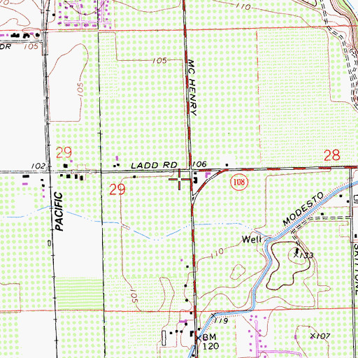 Topographic Map of Stoddard School (historical), CA