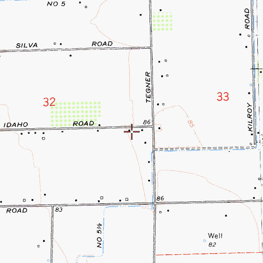 Topographic Map of Tegner School (historical), CA