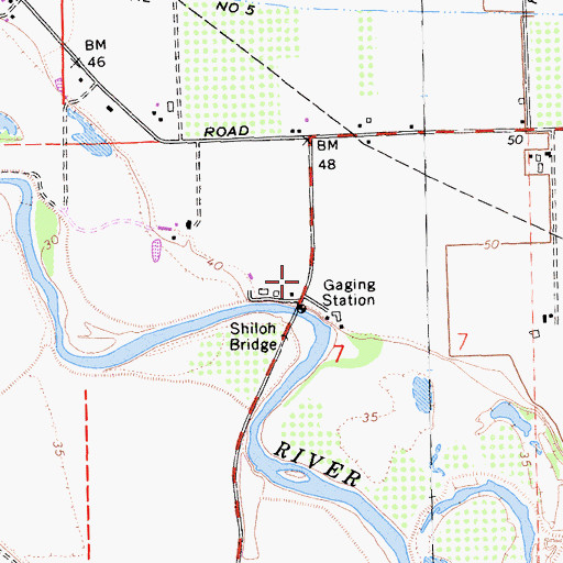 Topographic Map of Tuolumne City (historical), CA