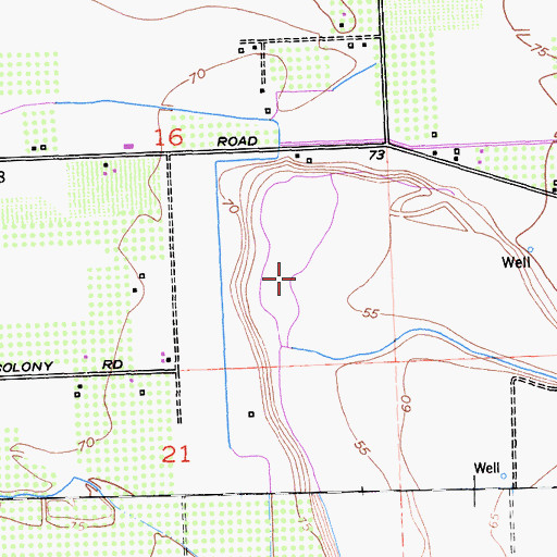 Topographic Map of Boscha Lake (historical), CA