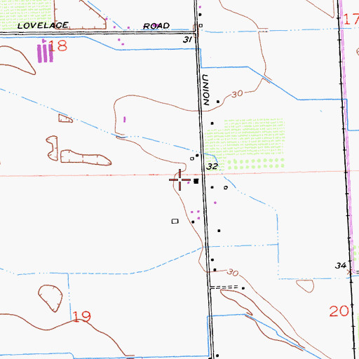 Topographic Map of Golden West School (historical), CA