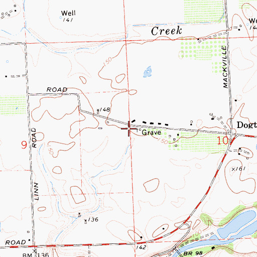 Topographic Map of Justice School (historical), CA