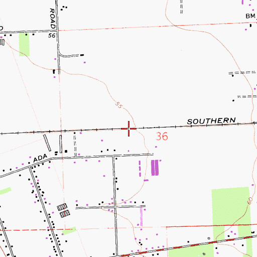 Topographic Map of Sibley (historical), CA