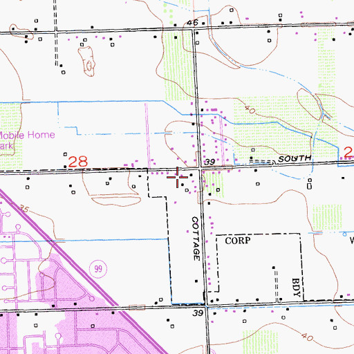 Topographic Map of Summer Home School (historical), CA