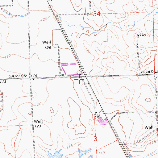 Topographic Map of Trigo (historical), CA